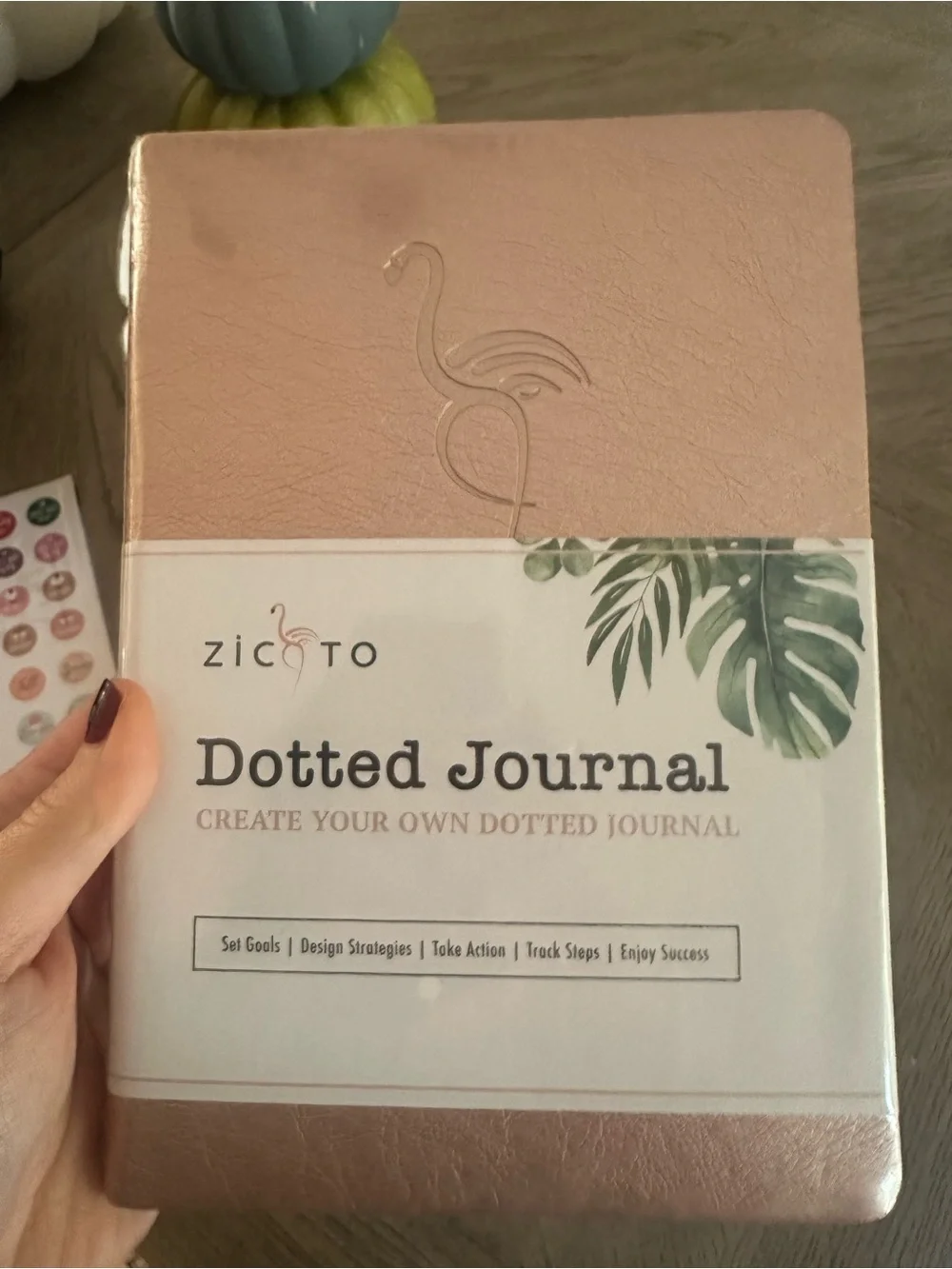 Pink Dotted Journal Kit - 61 Elements